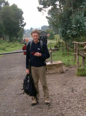 Am Grenz�bergang zu Ruanda