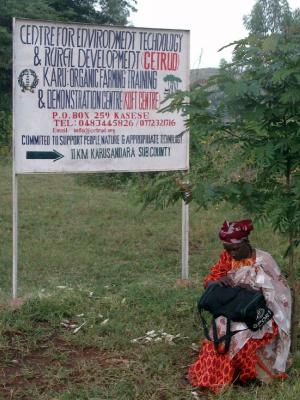 Hinweisschild zur Ausbildungsfarm