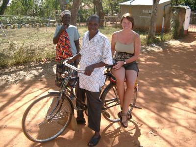 Helga auf dem Boda Boda