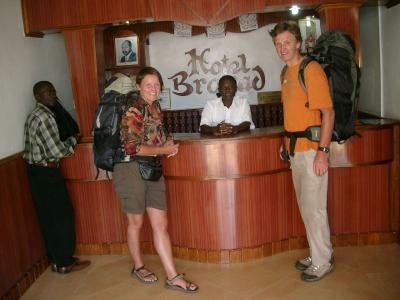 Hotelrezeption in Masaka