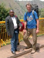 Mit Charles am Grenzfluss Nyabarongo
