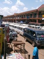 Verkehrschaos in Kampala (30 Grad)